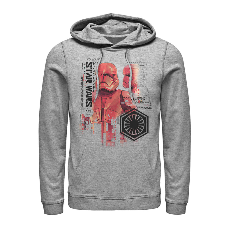 Men's Star Wars: The Rise of Skywalker Sith Trooper Schematic Detail Pull Over Hoodie