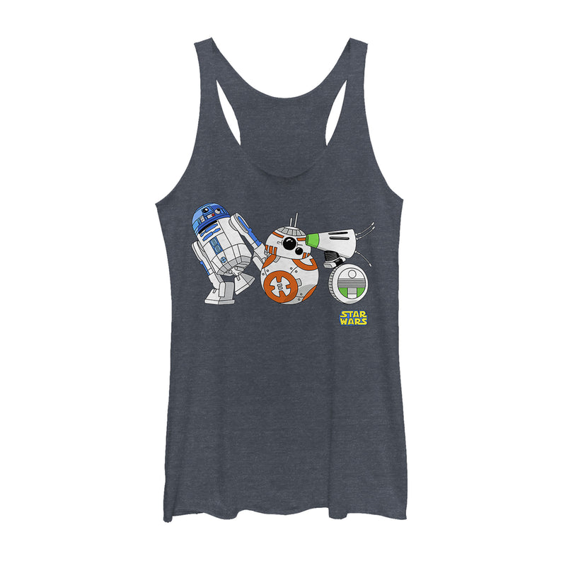 Women's Star Wars: The Rise of Skywalker Droid Party Racerback Tank Top