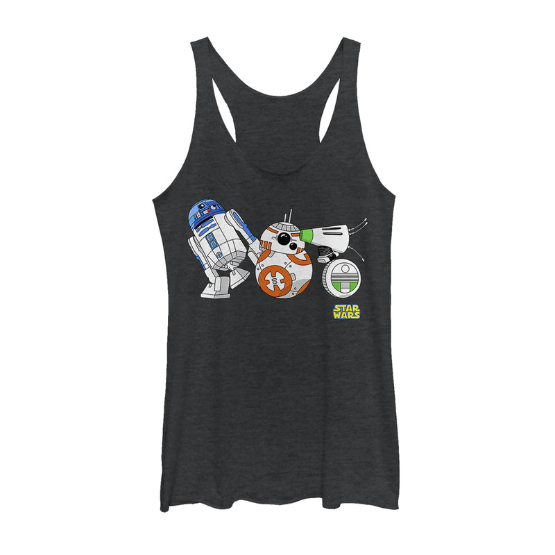 Women's Star Wars: The Rise of Skywalker Droid Party Racerback Tank Top