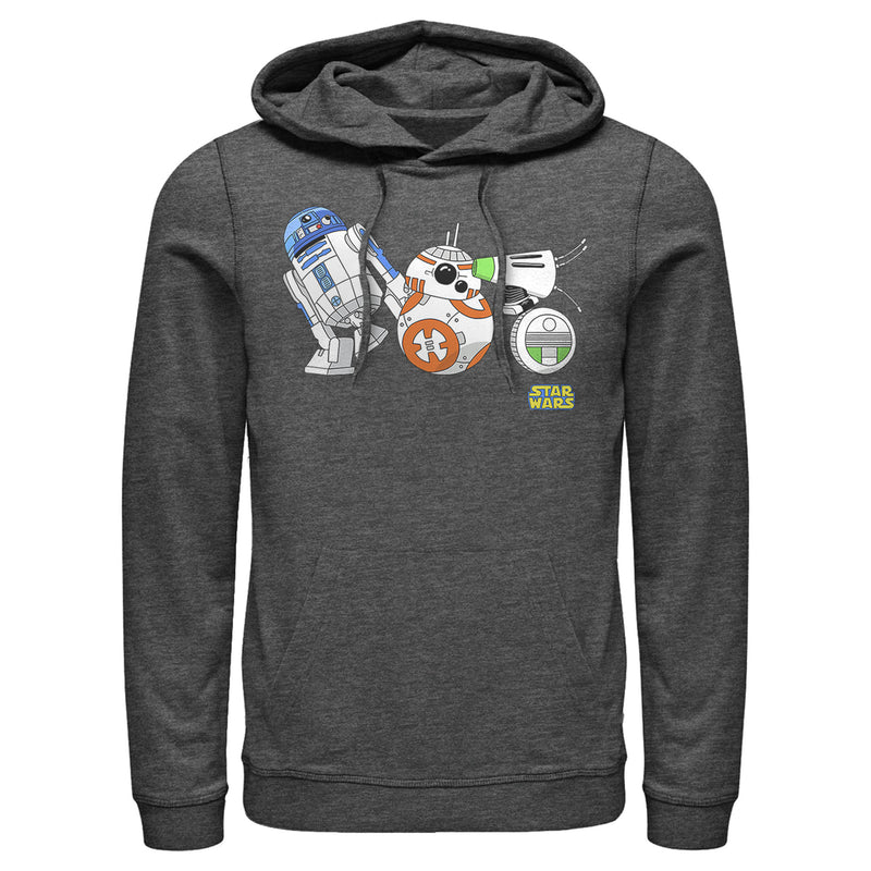 Men's Star Wars: The Rise of Skywalker Droid Party Pull Over Hoodie