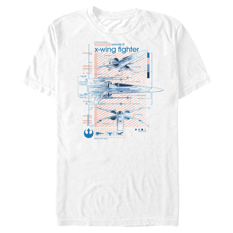 Men's Star Wars: The Rise of Skywalker X-Wing Details T-Shirt