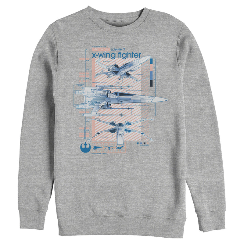 Men's Star Wars: The Rise of Skywalker X-Wing Details Sweatshirt