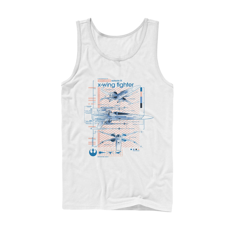 Men's Star Wars: The Rise of Skywalker X-Wing Details Tank Top