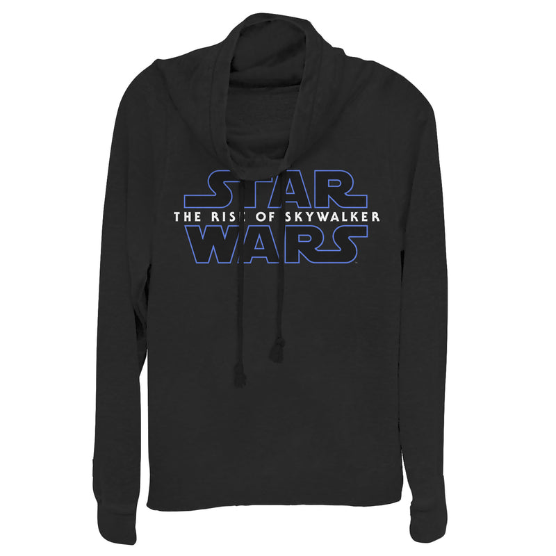 Junior's Star Wars: The Rise of Skywalker Classic Logo Cowl Neck Sweatshirt