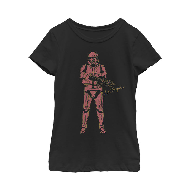 Girl's Star Wars: The Rise of Skywalker Sith Trooper Villain T-Shirt