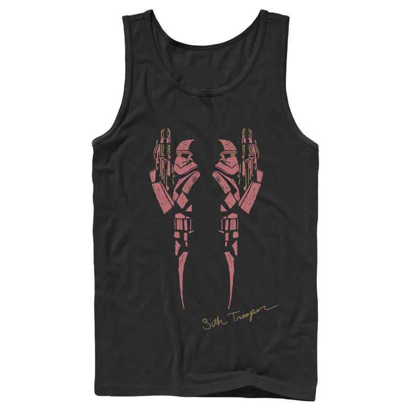 Men's Star Wars: The Rise of Skywalker Sith Trooper Inkblot Tank Top