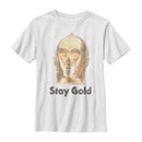 Boy's Star Wars: The Rise of Skywalker C-3PO Stay Gold T-Shirt