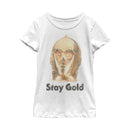 Girl's Star Wars: The Rise of Skywalker C-3PO Stay Gold T-Shirt