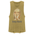 Junior's Star Wars: The Rise of Skywalker C-3PO Stay Gold Festival Muscle Tee