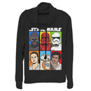 Junior's Star Wars: The Rise of Skywalker Character Grid Cowl Neck Sweatshirt