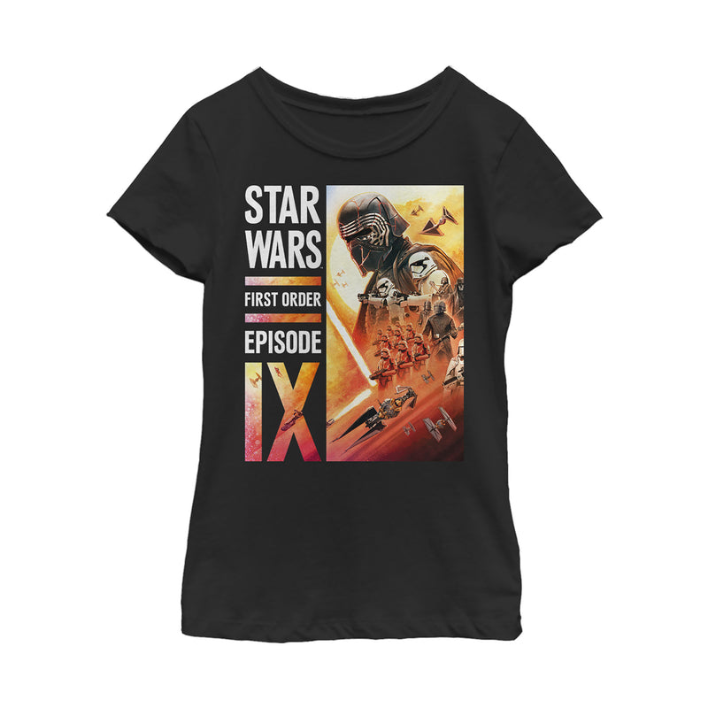 Girl's Star Wars: The Rise of Skywalker First Order Glow T-Shirt