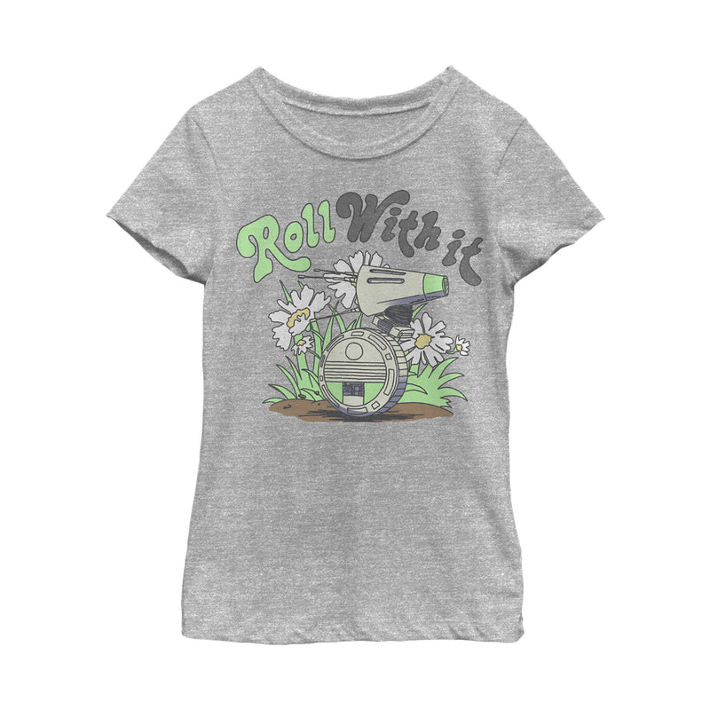 Girl's Star Wars: The Rise of Skywalker D-0 Roll With It T-Shirt