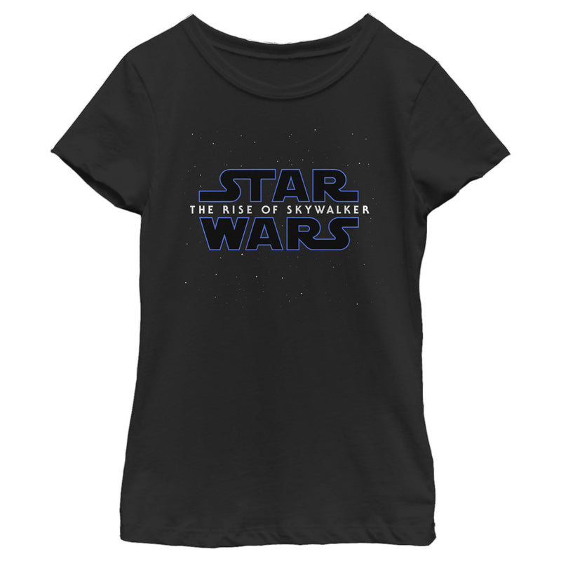 Girl's Star Wars: The Rise of Skywalker Starry Logo T-Shirt