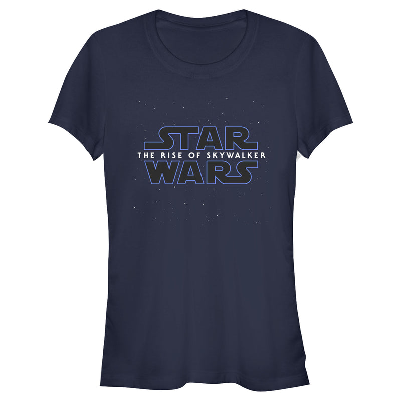 Junior's Star Wars: The Rise of Skywalker Starry Logo T-Shirt