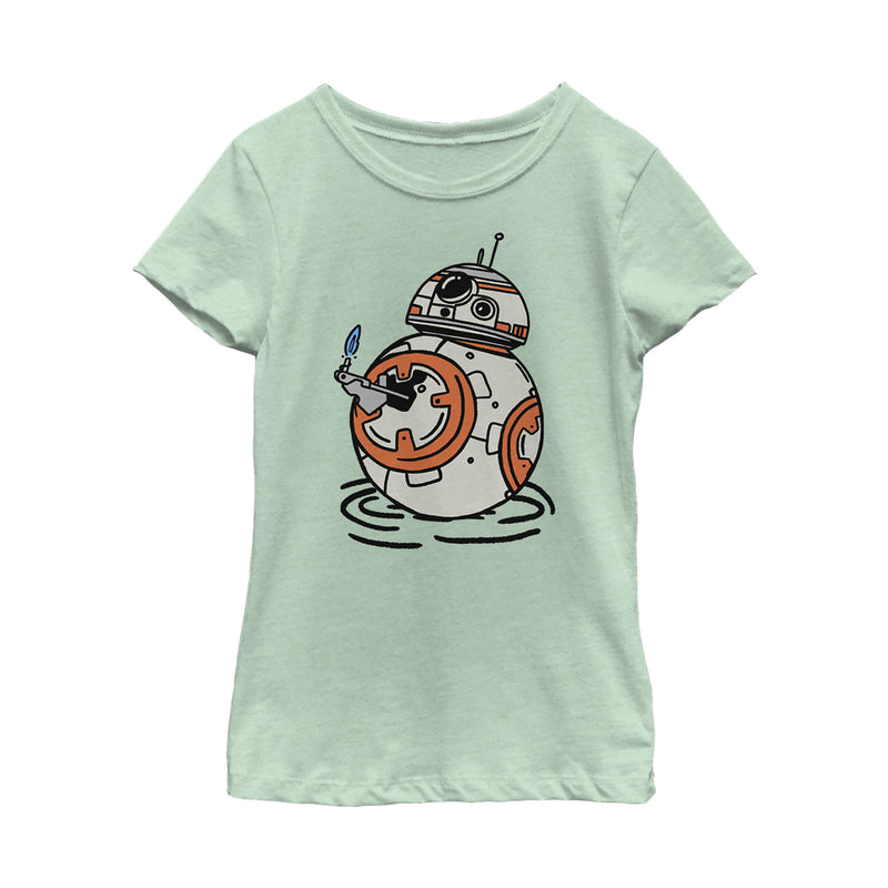 Girl's Star Wars: The Rise of Skywalker BB-8 Lighter T-Shirt