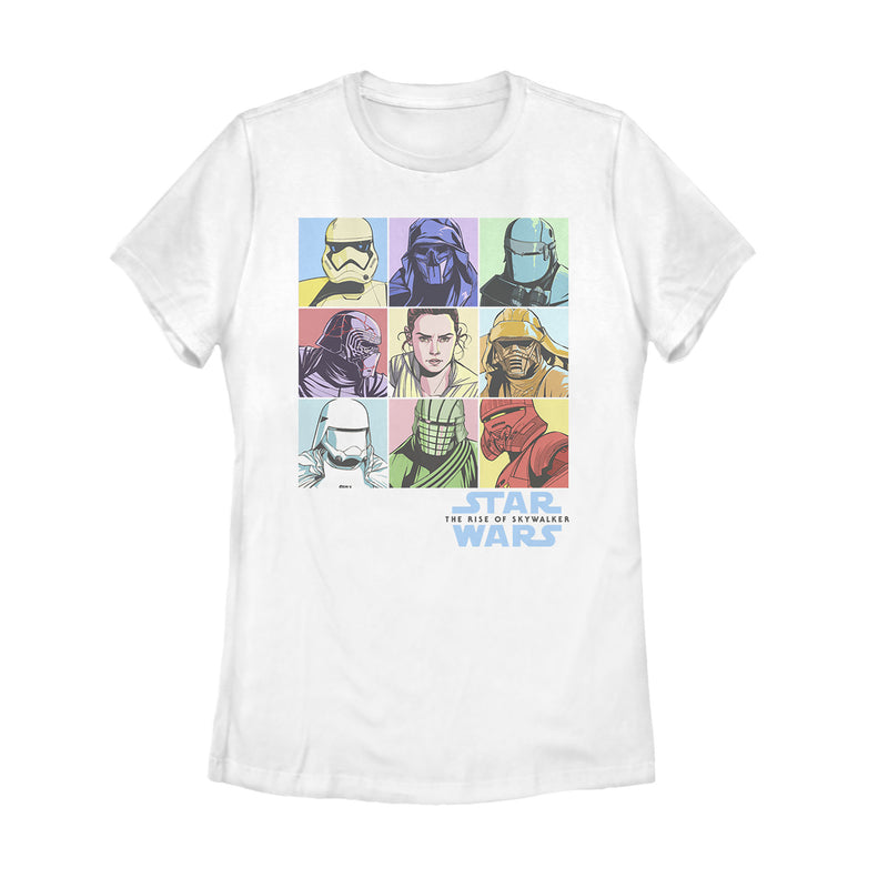 Women's Star Wars: The Rise of Skywalker Pastel Character Box T-Shirt