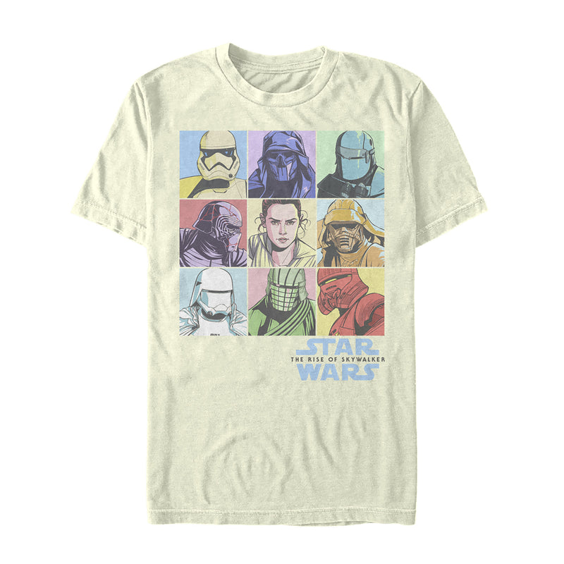 Men's Star Wars: The Rise of Skywalker Pastel Character Box T-Shirt