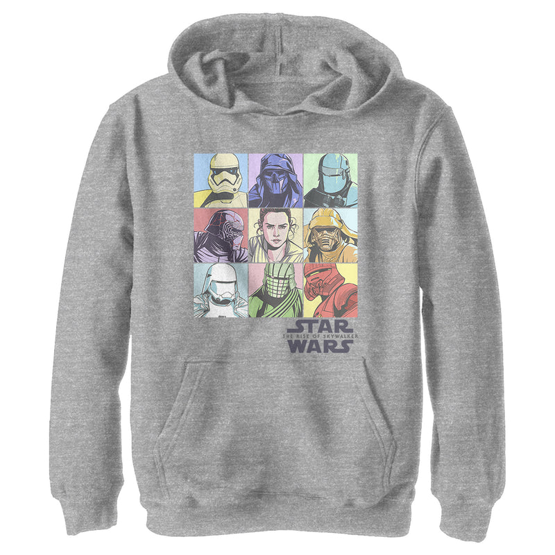 Boy's Star Wars: The Rise of Skywalker Pastel Character Bingo Pull Over Hoodie