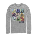 Men's Star Wars: The Rise of Skywalker Pastel Character Bingo Long Sleeve Shirt