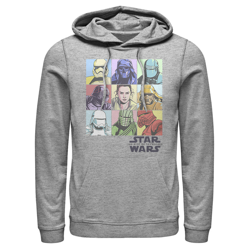 Men's Star Wars: The Rise of Skywalker Pastel Character Bingo Pull Over Hoodie