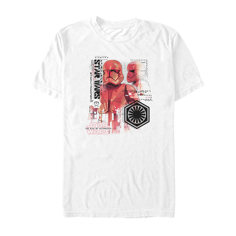 Men's Star Wars: The Rise of Skywalker Sith Trooper Schematic Villain T-Shirt