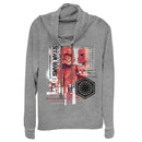 Junior's Star Wars: The Rise of Skywalker Sith Trooper Schematic Villain Cowl Neck Sweatshirt