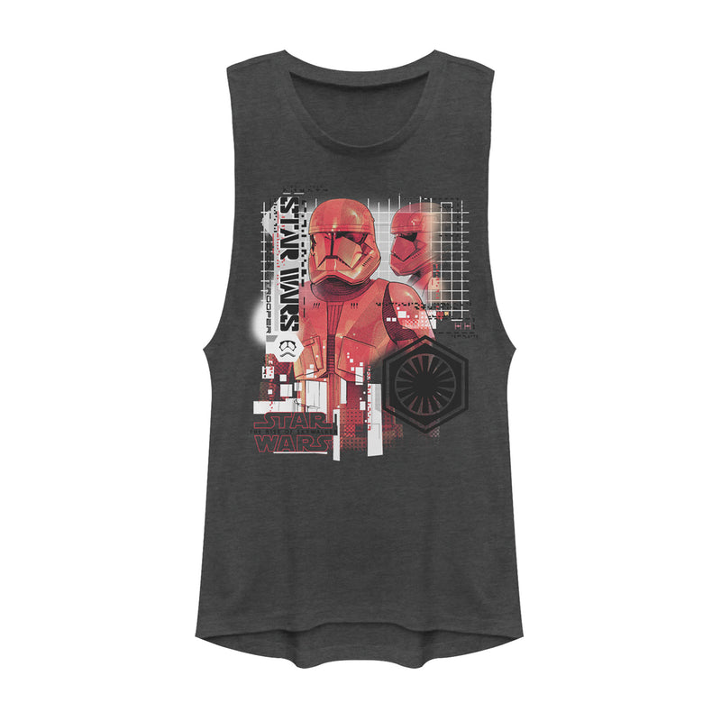 Junior's Star Wars: The Rise of Skywalker Sith Trooper Schematic Villain Festival Muscle Tee
