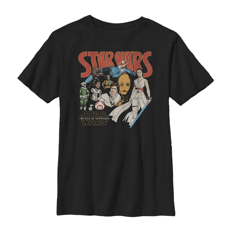 Boy's Star Wars: The Rise of Skywalker Retro Collage T-Shirt