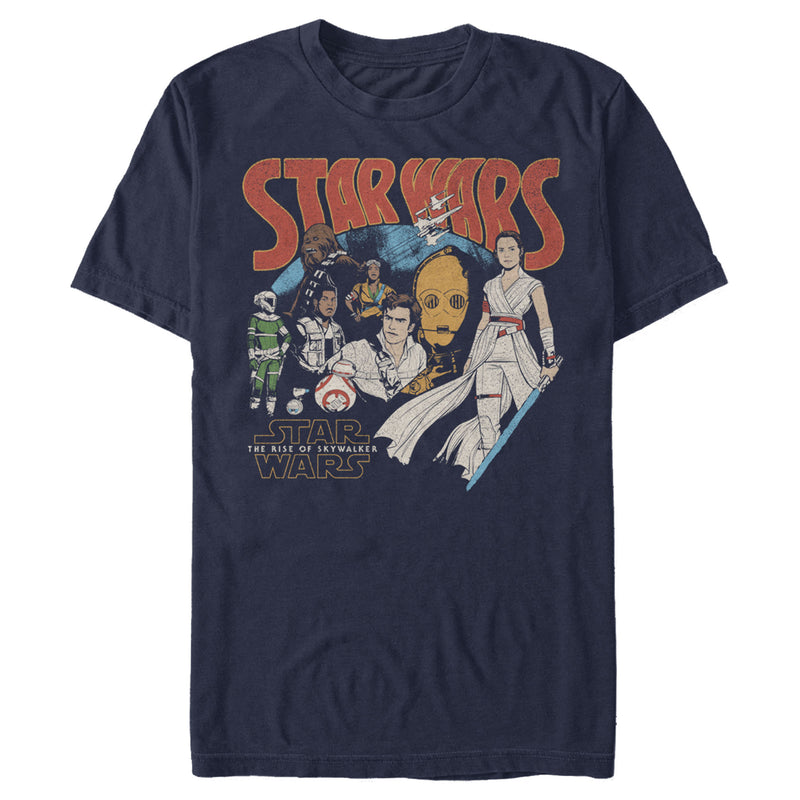 Men's Star Wars: The Rise of Skywalker Retro Collage T-Shirt