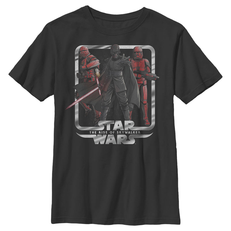 Boy's Star Wars: The Rise of Skywalker Villain Frame T-Shirt
