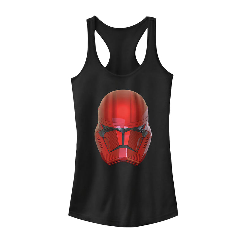 Junior's Star Wars: The Rise of Skywalker Sith Trooper Helmet Racerback Tank Top