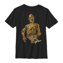 Boy's Star Wars: The Rise of Skywalker C-3PO Stay Golden T-Shirt