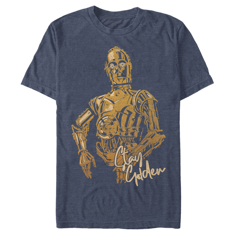 Men's Star Wars: The Rise of Skywalker C-3PO Stay Golden T-Shirt