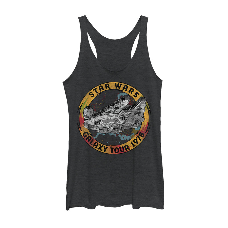 Women's Star Wars: The Rise of Skywalker Vintage Galaxy Tour Racerback Tank Top