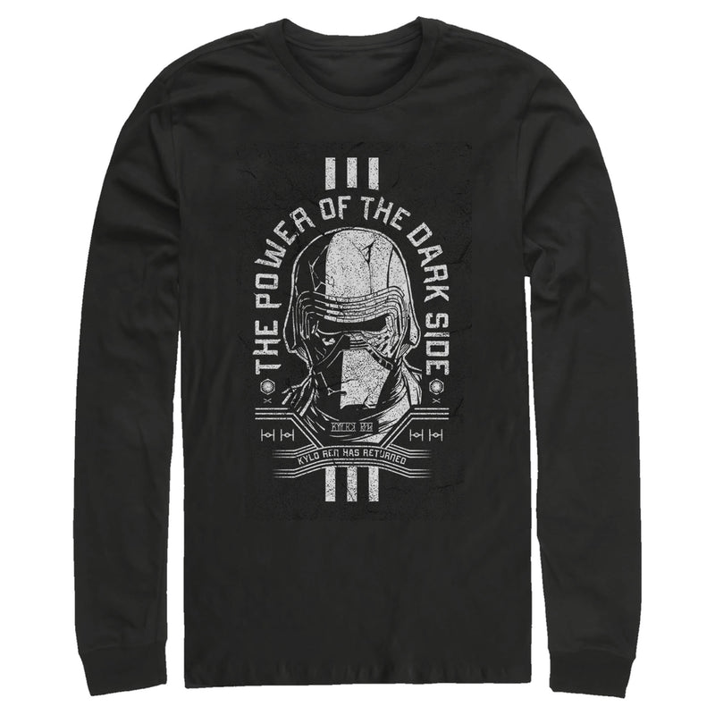 Men's Star Wars: The Rise of Skywalker Cracked Kylo Long Sleeve Shirt