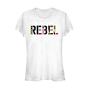 Junior's Star Wars: The Rise of Skywalker Rebel Text T-Shirt