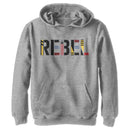 Boy's Star Wars: The Rise of Skywalker Rebel Text Pull Over Hoodie