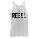 Women's Star Wars: The Rise of Skywalker Rebel Text Racerback Tank Top