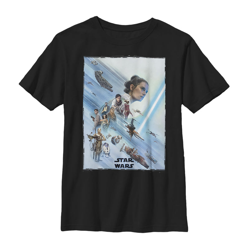 Boy's Star Wars: The Rise of Skywalker Rey Poster T-Shirt