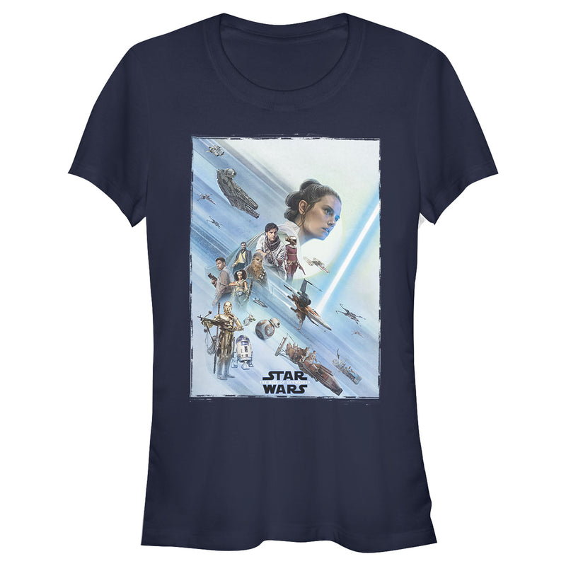 Junior's Star Wars: The Rise of Skywalker Rey Poster T-Shirt
