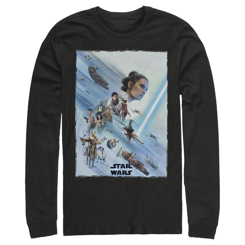 Men's Star Wars: The Rise of Skywalker Rey Poster Long Sleeve Shirt