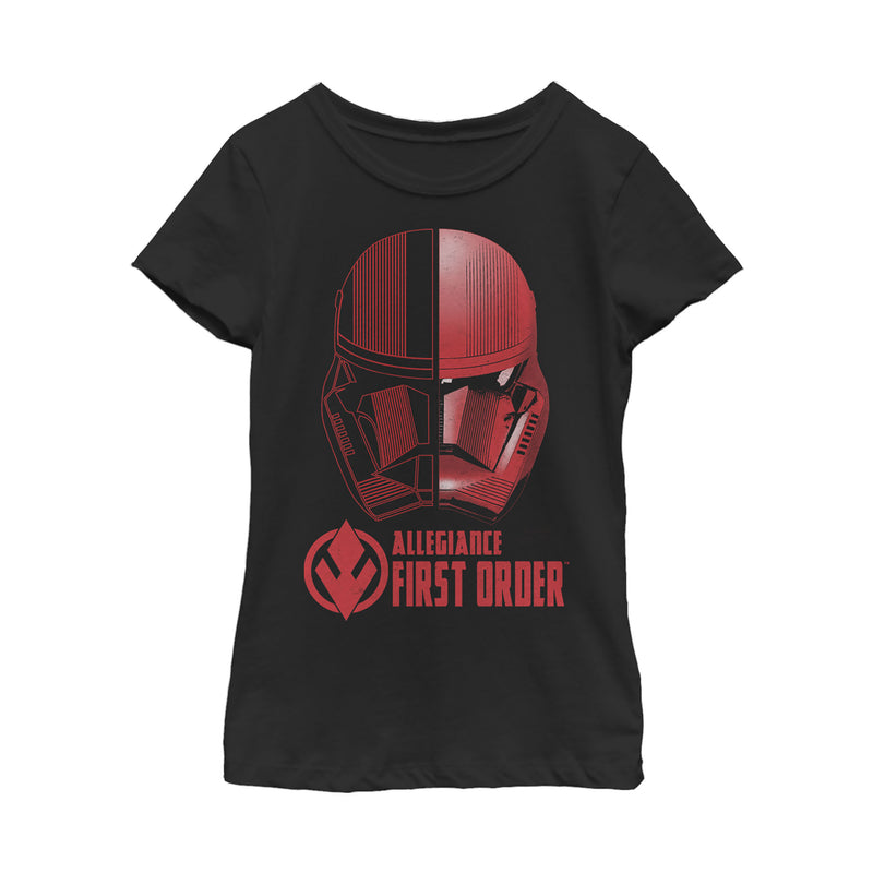Girl's Star Wars: The Rise of Skywalker Sith Trooper Dual Helmet T-Shirt