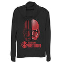 Junior's Star Wars: The Rise of Skywalker Sith Trooper Dual Helmet Cowl Neck Sweatshirt