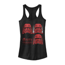 Junior's Star Wars: The Rise of Skywalker Sith Trooper Panels Racerback Tank Top