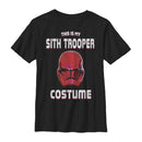 Boy's Star Wars: The Rise of Skywalker Halloween Sith Trooper Costume T-Shirt