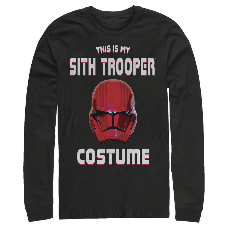 Men's Star Wars: The Rise of Skywalker Halloween Sith Trooper Costume Long Sleeve Shirt