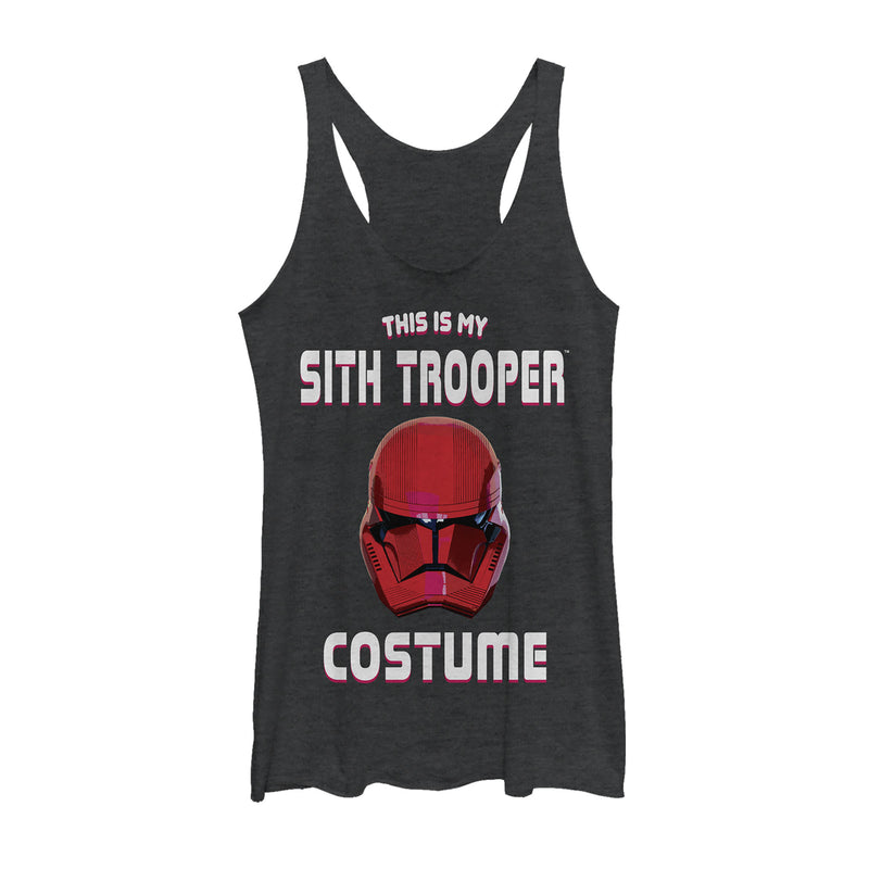 Women's Star Wars: The Rise of Skywalker Halloween Sith Trooper Costume Racerback Tank Top