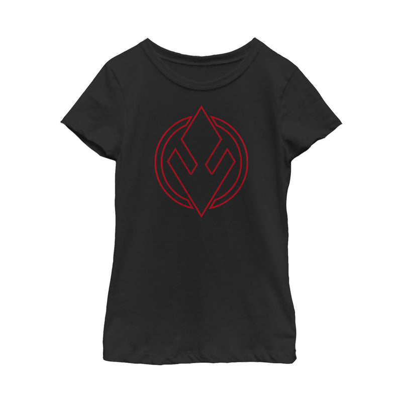 Girl's Star Wars: The Rise of Skywalker Sith Trooper Symbol T-Shirt
