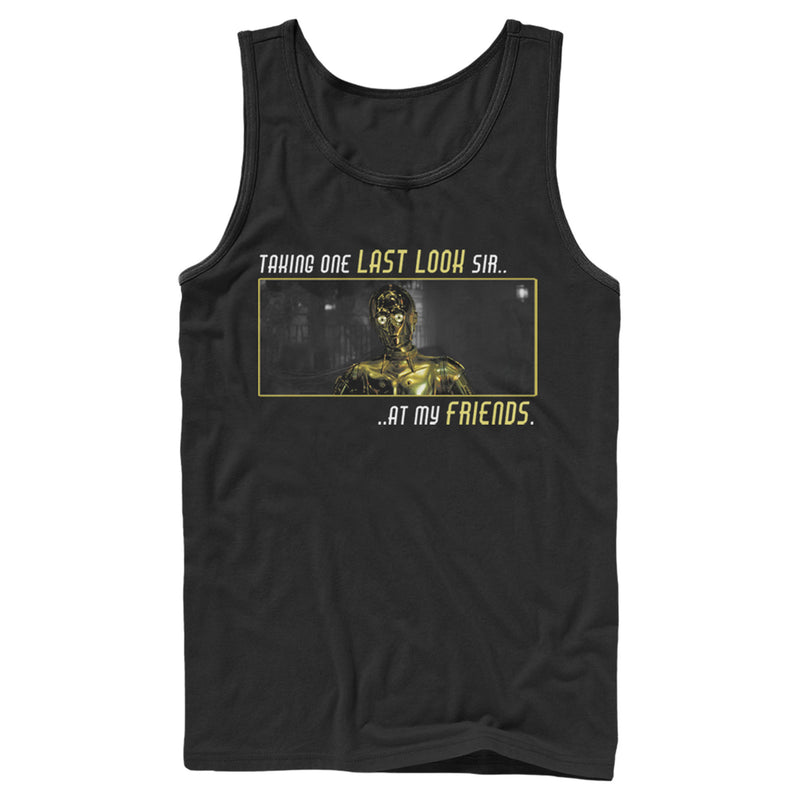 Men's Star Wars: The Rise of Skywalker C-3PO One Last Look Tank Top