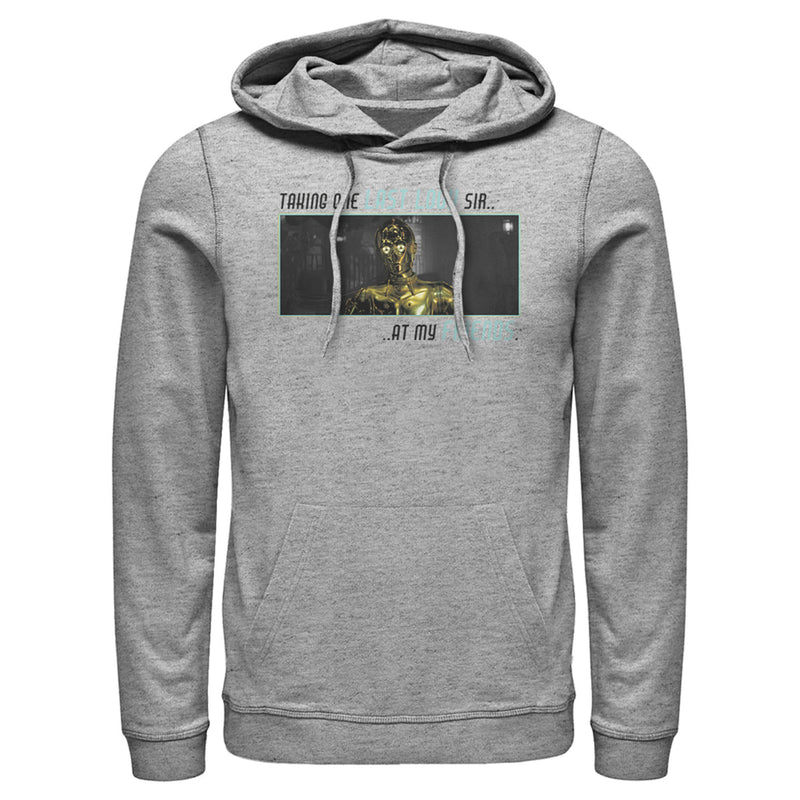 Men's Star Wars: The Rise of Skywalker C-3PO One Last Look Pull Over Hoodie